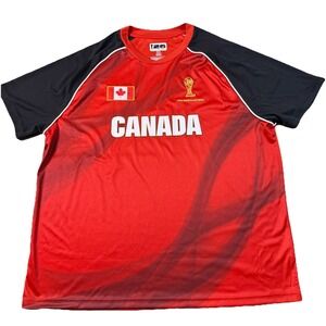 Canada FIFA World Cup Soccer Jersey XXL Red Black Official Licensed Shirt